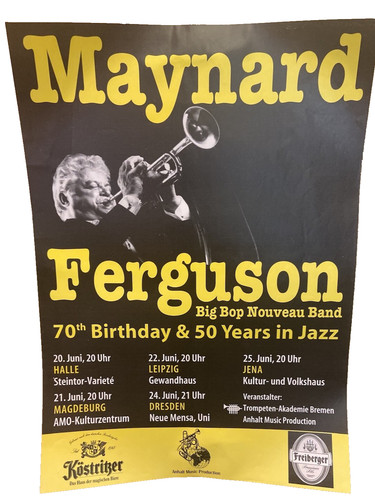 Maynard ferguson poster - maynard, 70th